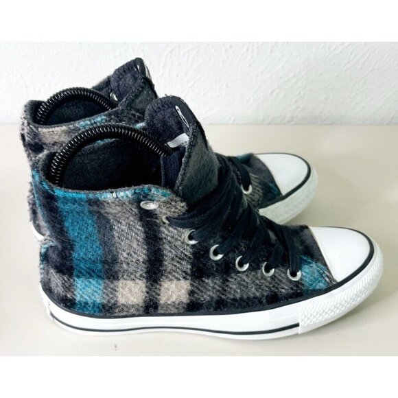 Converse x Woolrich Chuck Taylor Wool Plaid (Women Sz 6 Men Sz 4 ) All Star EUC - Picture 2 of 7
